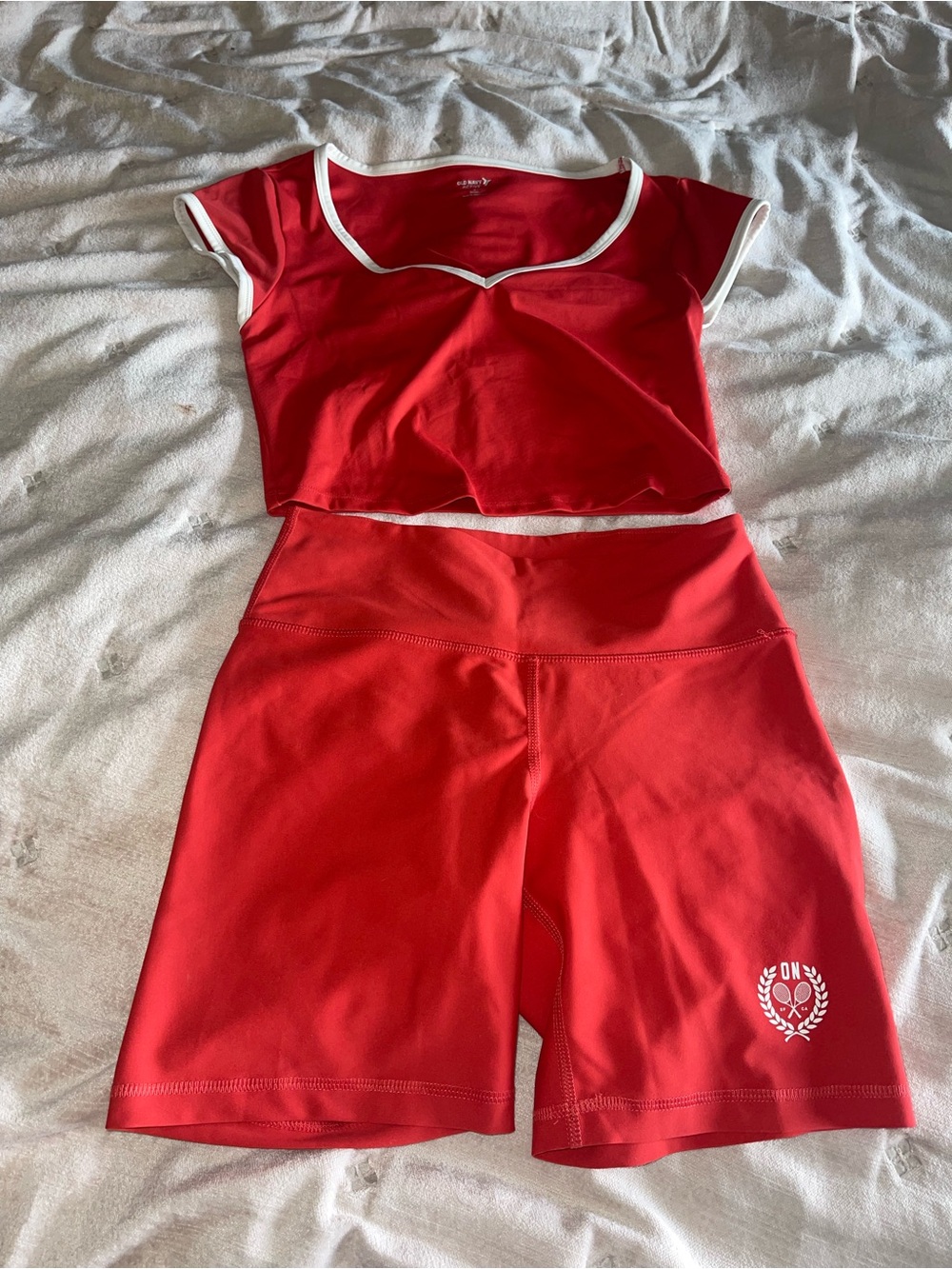 Red workout set